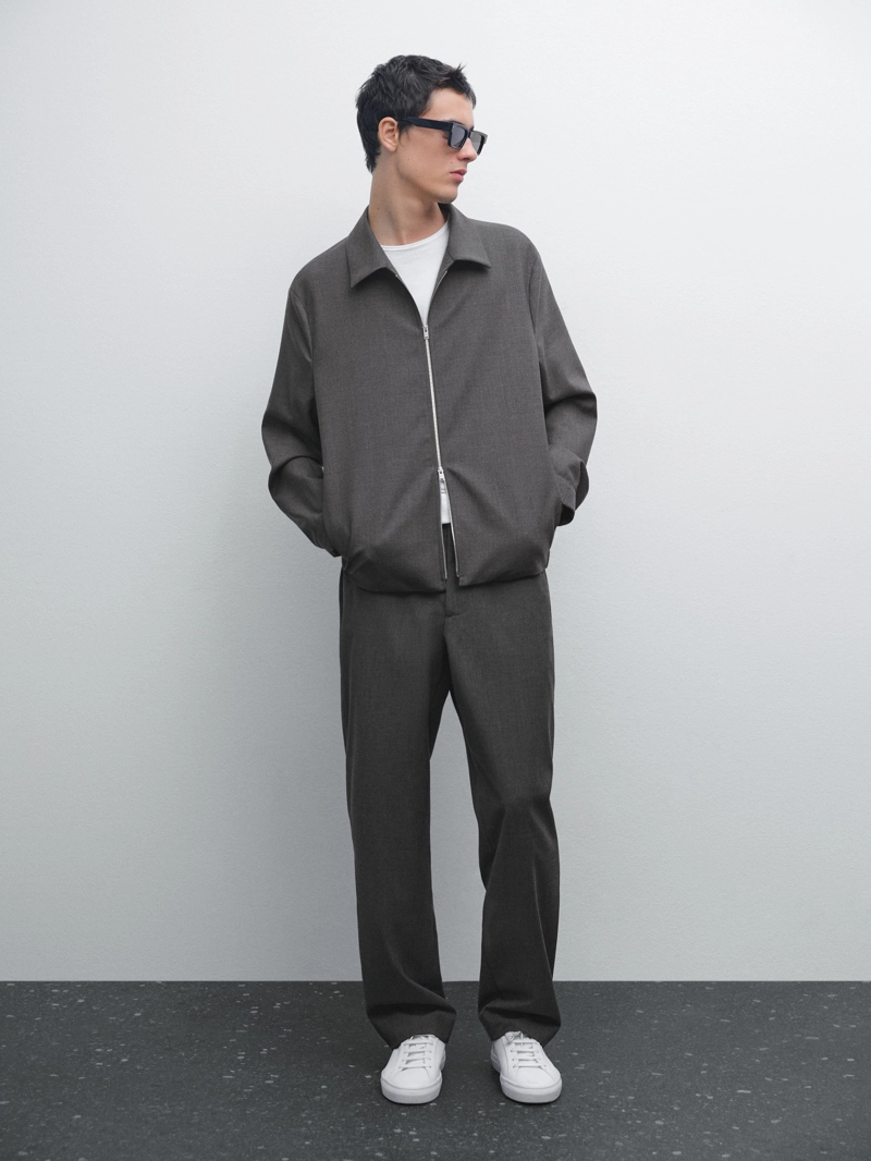 Полу-пальто total look с шерстью