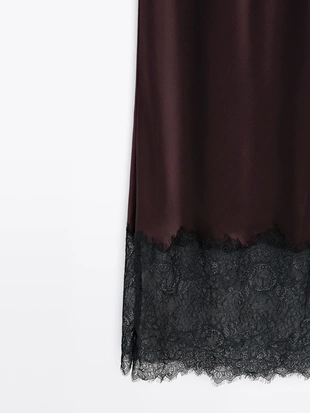 Длинное атласное платье-халат - STUDIO- Заказать в России