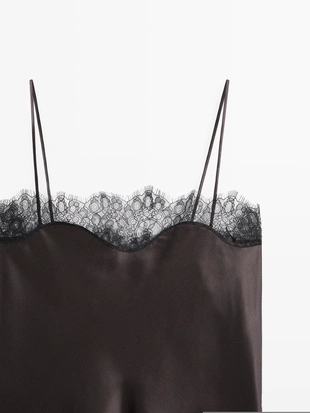 Бра-топ из атласа - STUDIO- Заказать в России