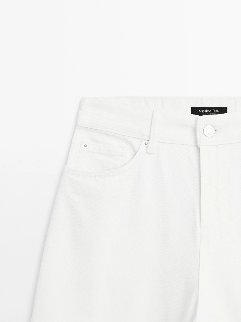 Джинсы high-waist barrel fit