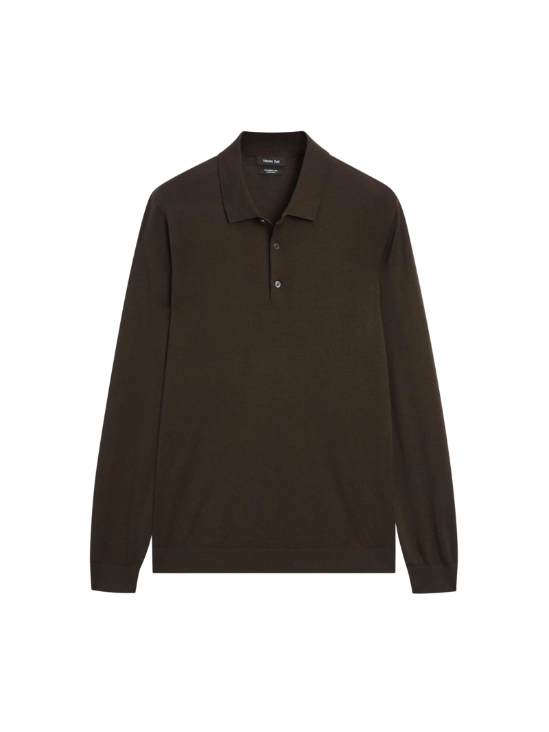 Поло из трикотажа 100% мериносовой шерсти