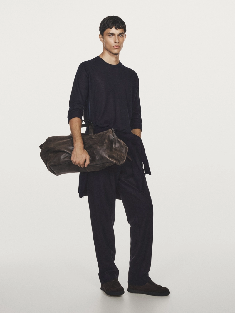 Свитер с круглым вырезом из 100% кашемира