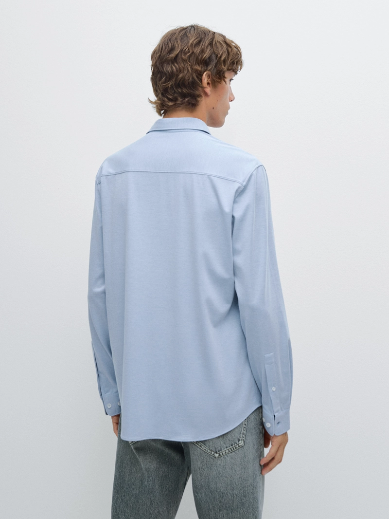 Рубашка slim fit stretch