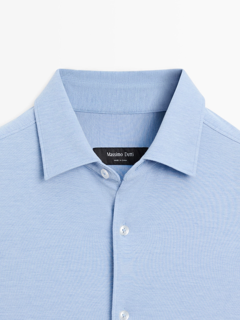 Рубашка slim fit stretch