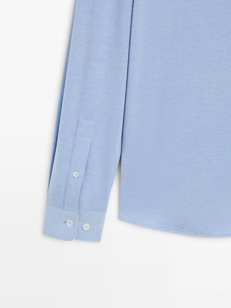 Рубашка slim fit stretch