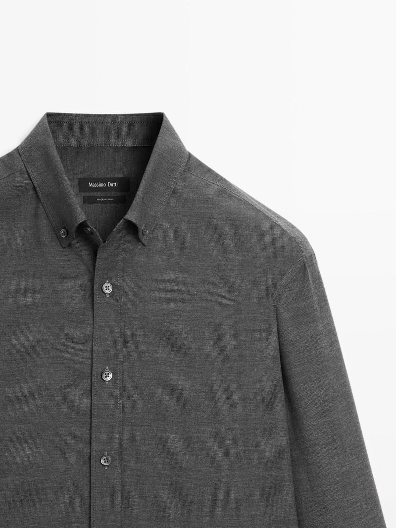 Рубашка soft melange regular fit