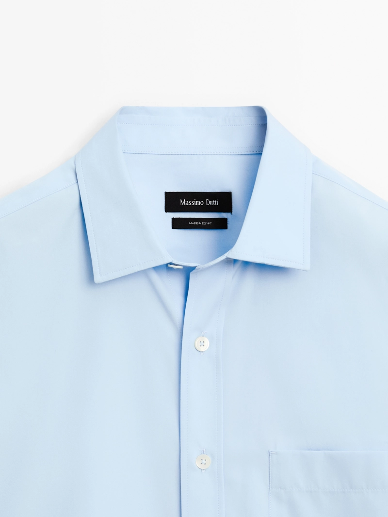 Рубашка regular fit из 100% хлопка