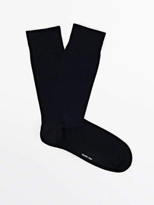 Носки из мерсеризованного хлопкового смесового материала- Заказать в России