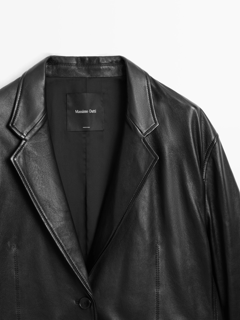 Жакет из мягкой кожи нубука