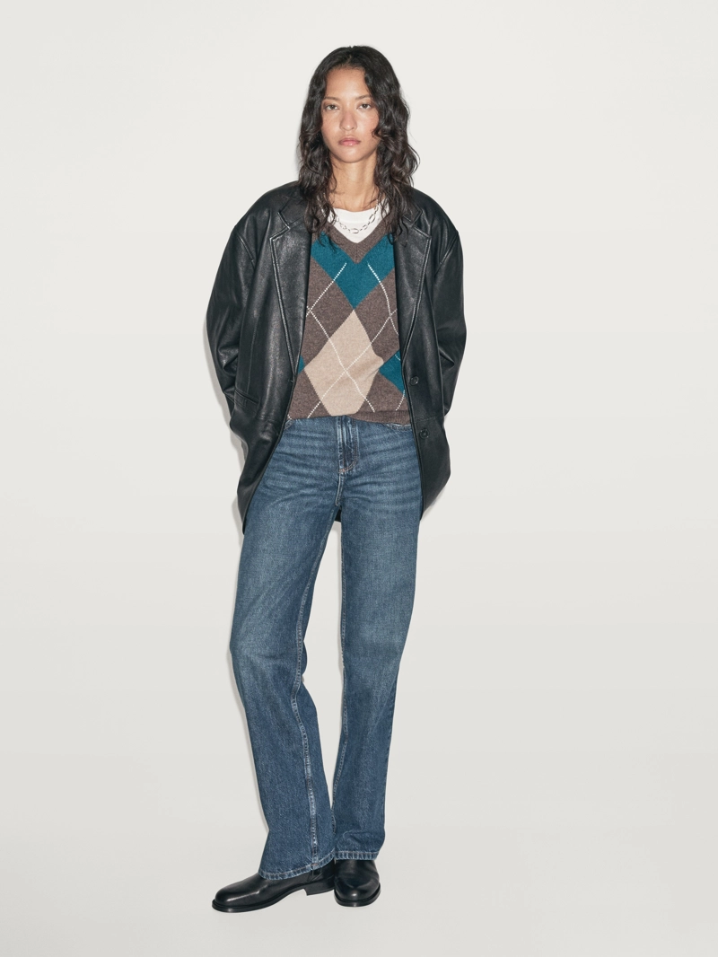 Жакет из мягкой кожи нубука