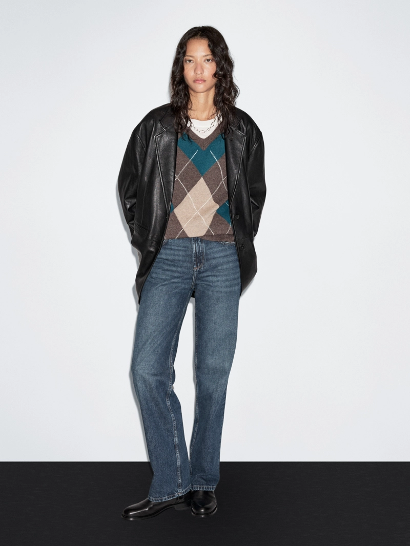 Жакет из мягкой кожи нубука