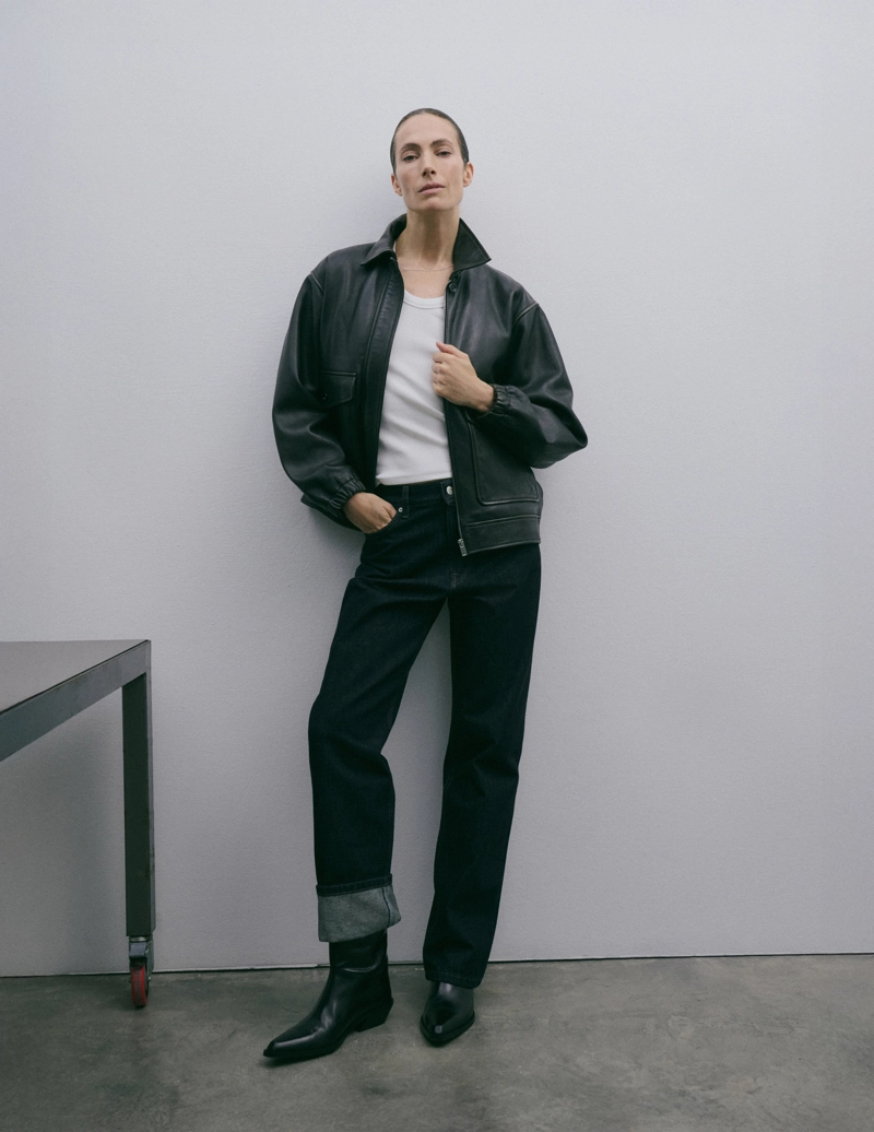 Кожаные ковбойские сапоги massimo dutti