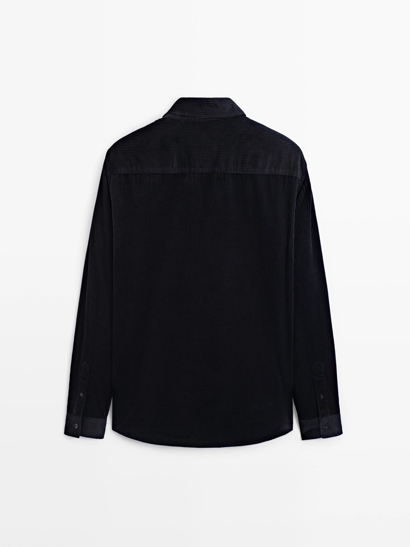 Рубашка из вельвета regular fit
