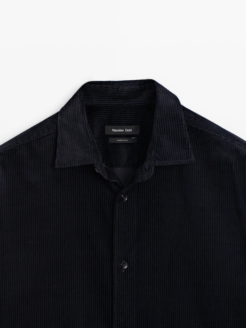 Рубашка из вельвета regular fit