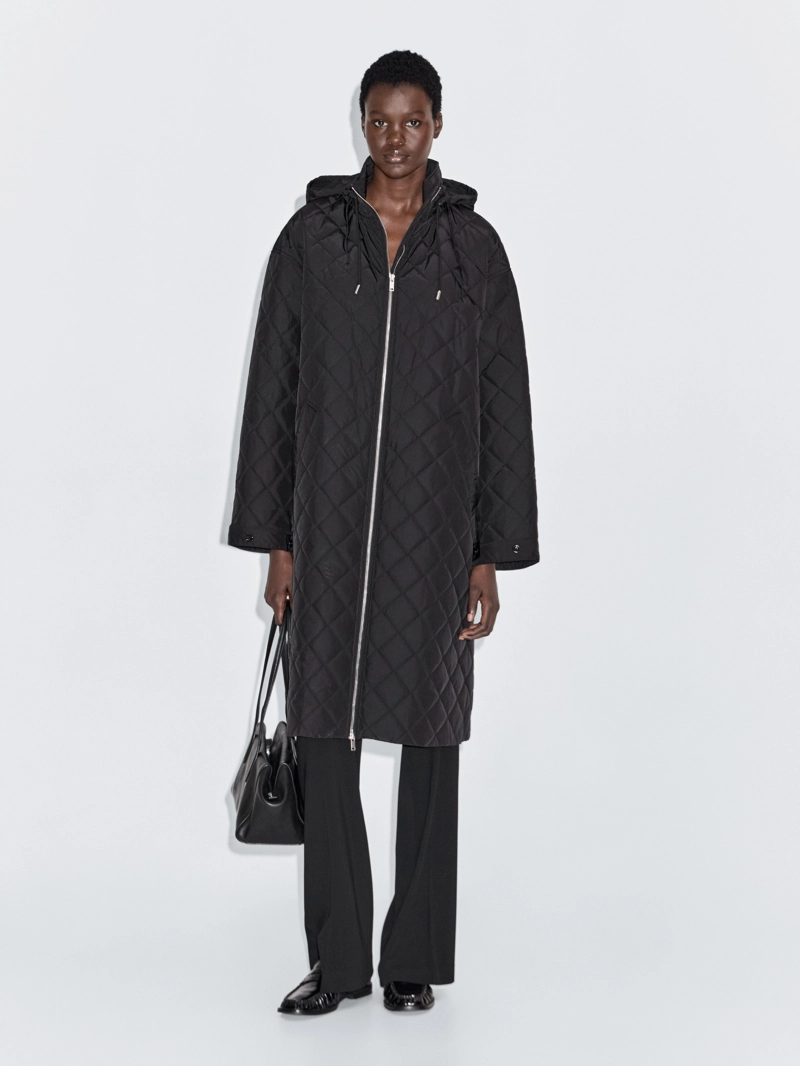 Длинная водоотталкивающая пуховая парка oversize