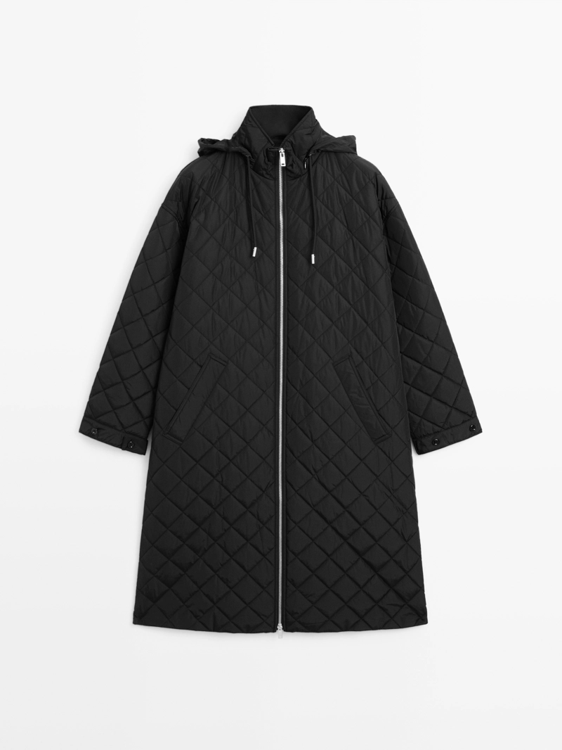 Длинная водоотталкивающая пуховая парка oversize