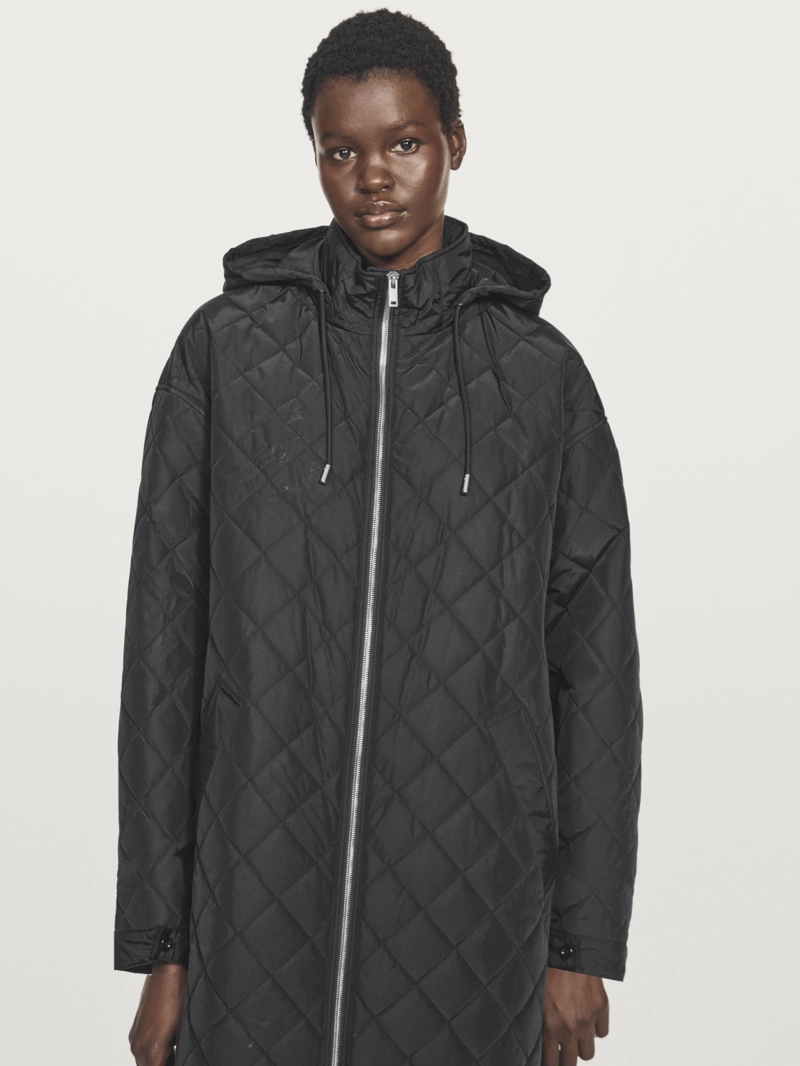 Длинная водоотталкивающая пуховая парка oversize