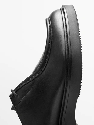 Кожаные туфли с мокасиновым носком- Заказать в России