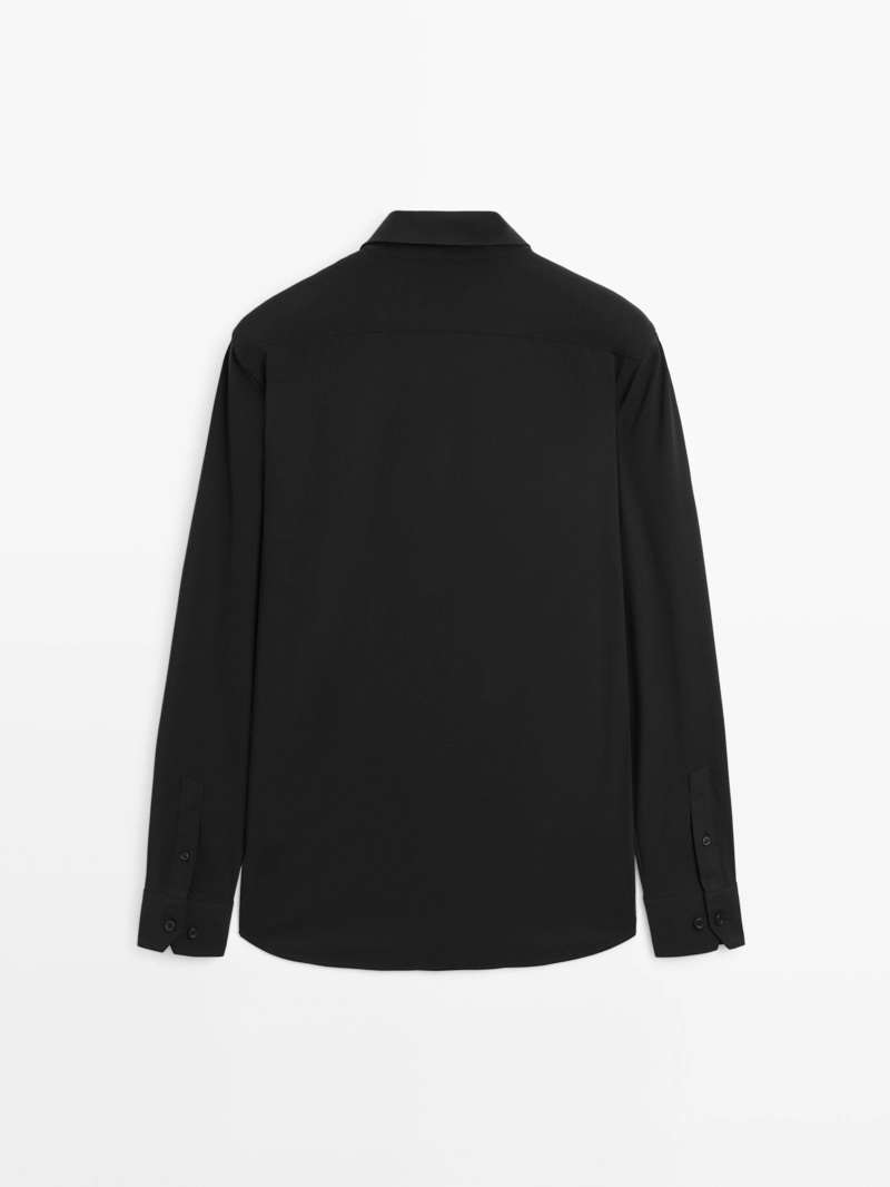 Рубашка slim fit stretch