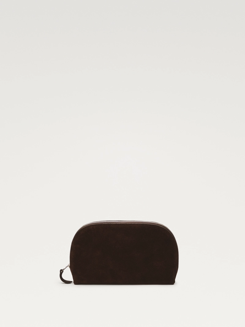 Туалетная сумка из разделенной кожи