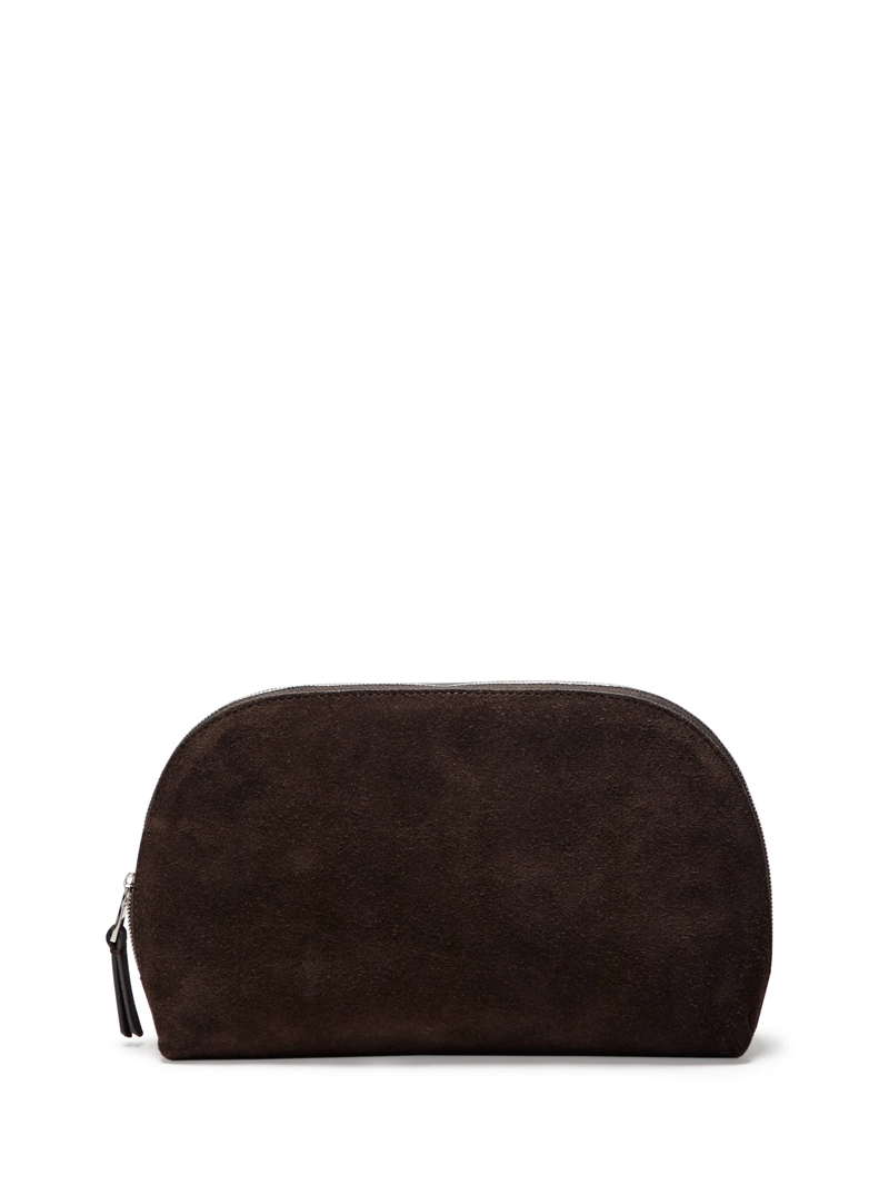 Туалетная сумка из разделенной кожи