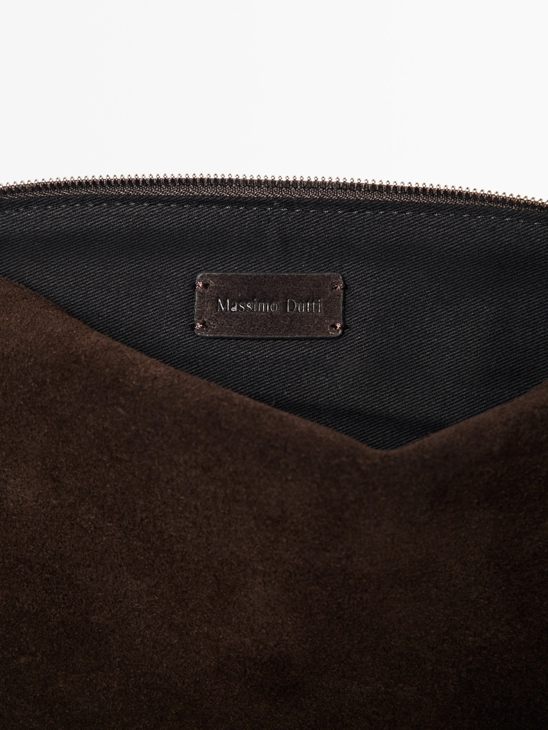 Туалетная сумка из разделенной кожи