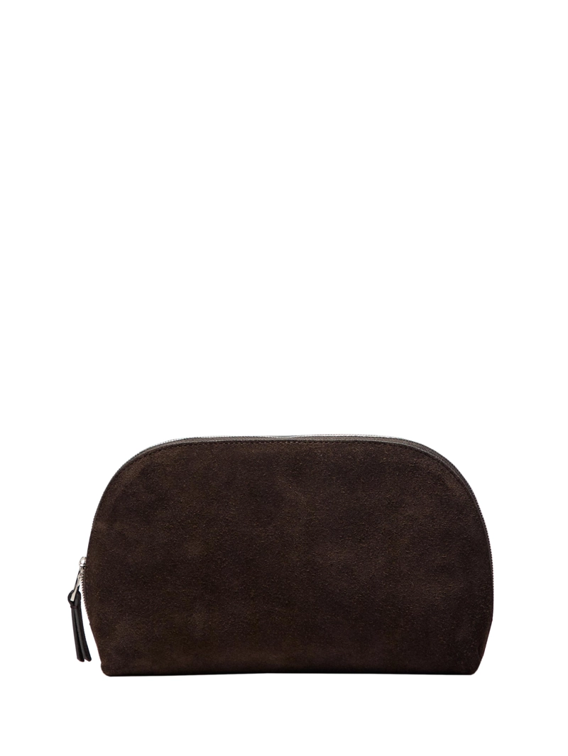 Туалетная сумка из разделенной кожи