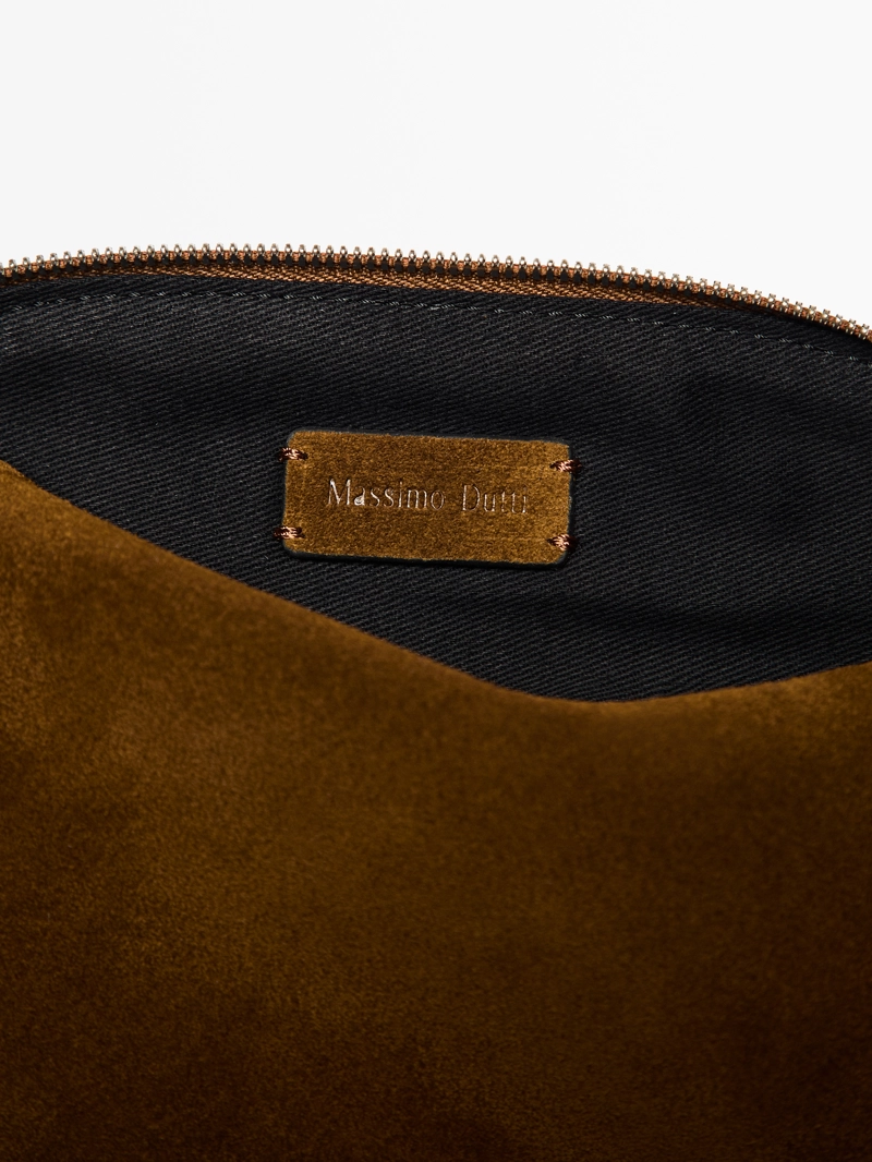 Косметичка из натуральной замши