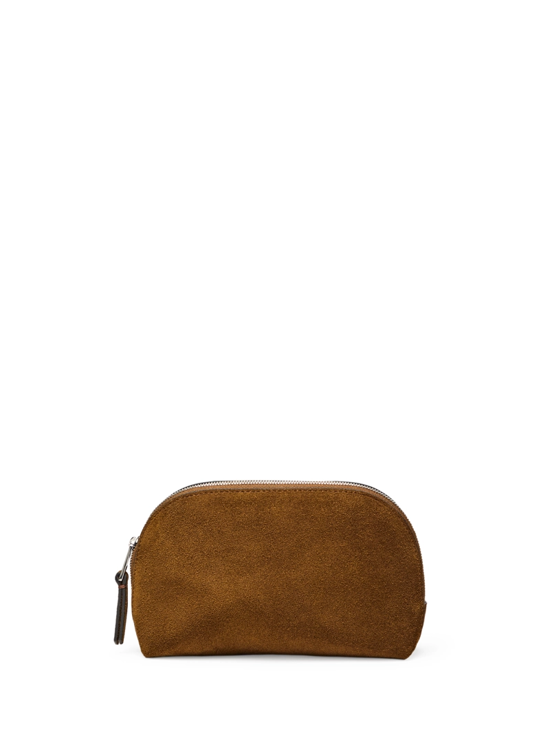 Косметичка из натуральной замши