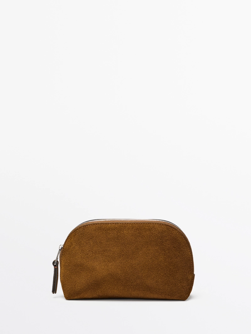 Косметичка из натуральной замши