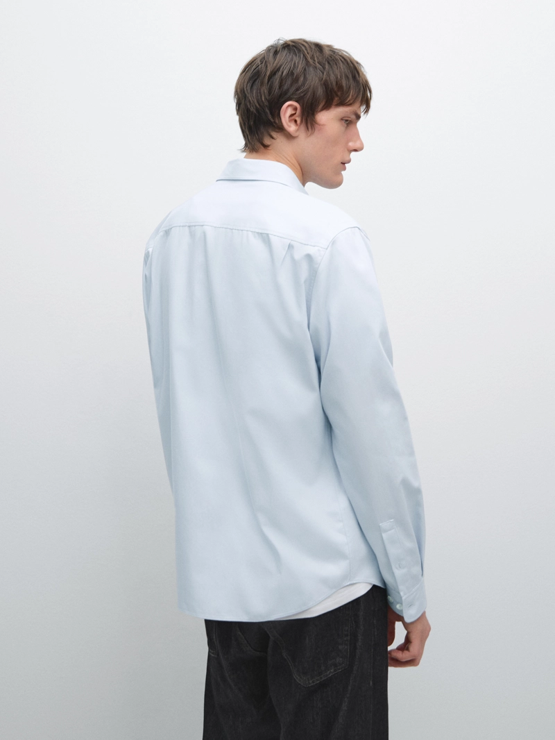 Рубашка из хлопково-синтетической смеси regular fit