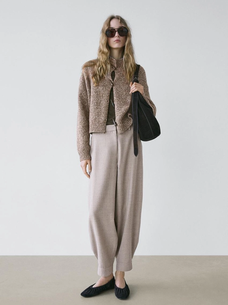 Брюки из шерстяной смеси с деталями пряжки