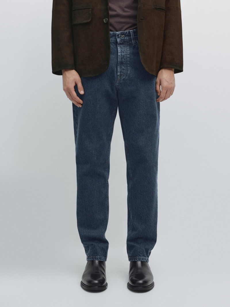 Джинсы с запонками selvedge fit