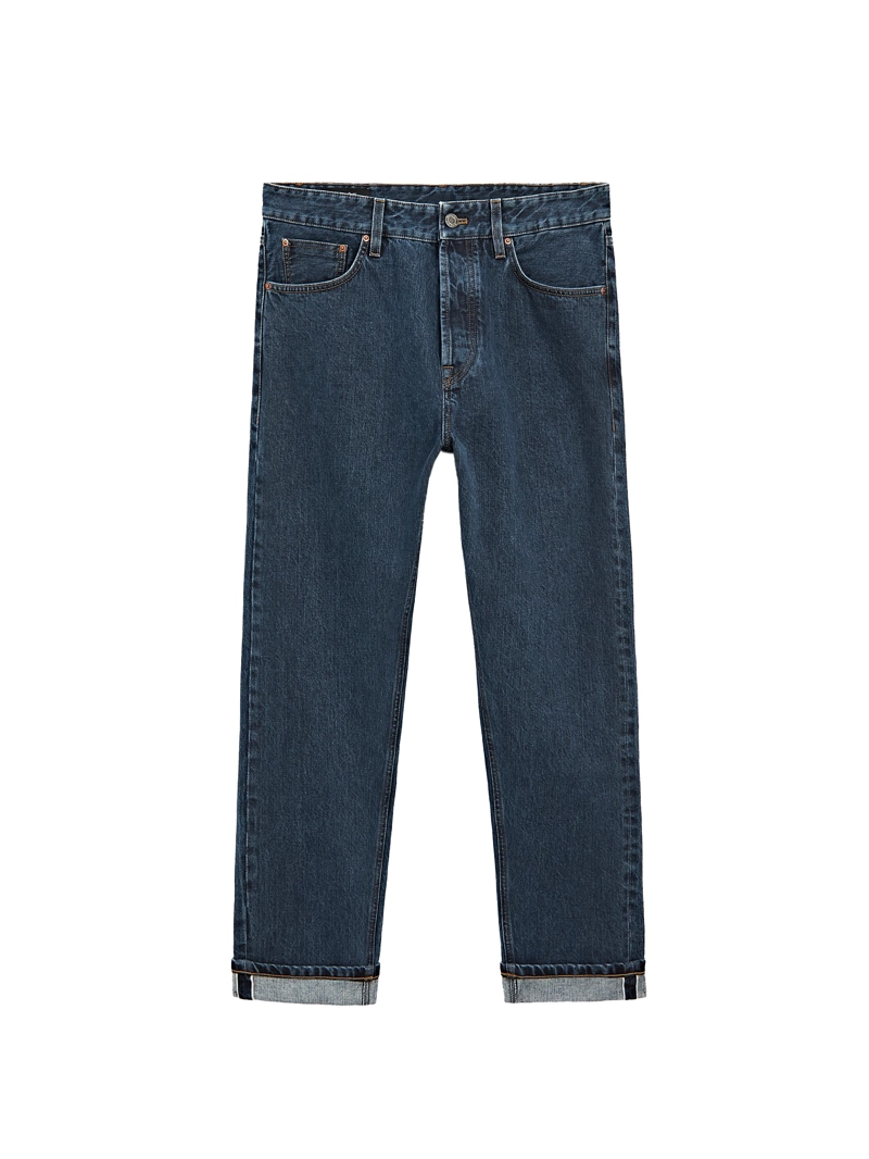 Джинсы с запонками selvedge fit
