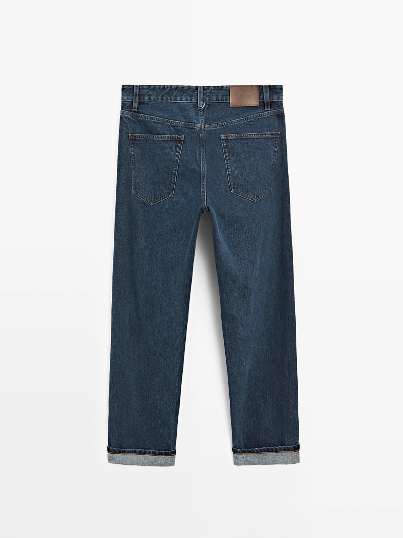 Джинсы с запонками selvedge fit