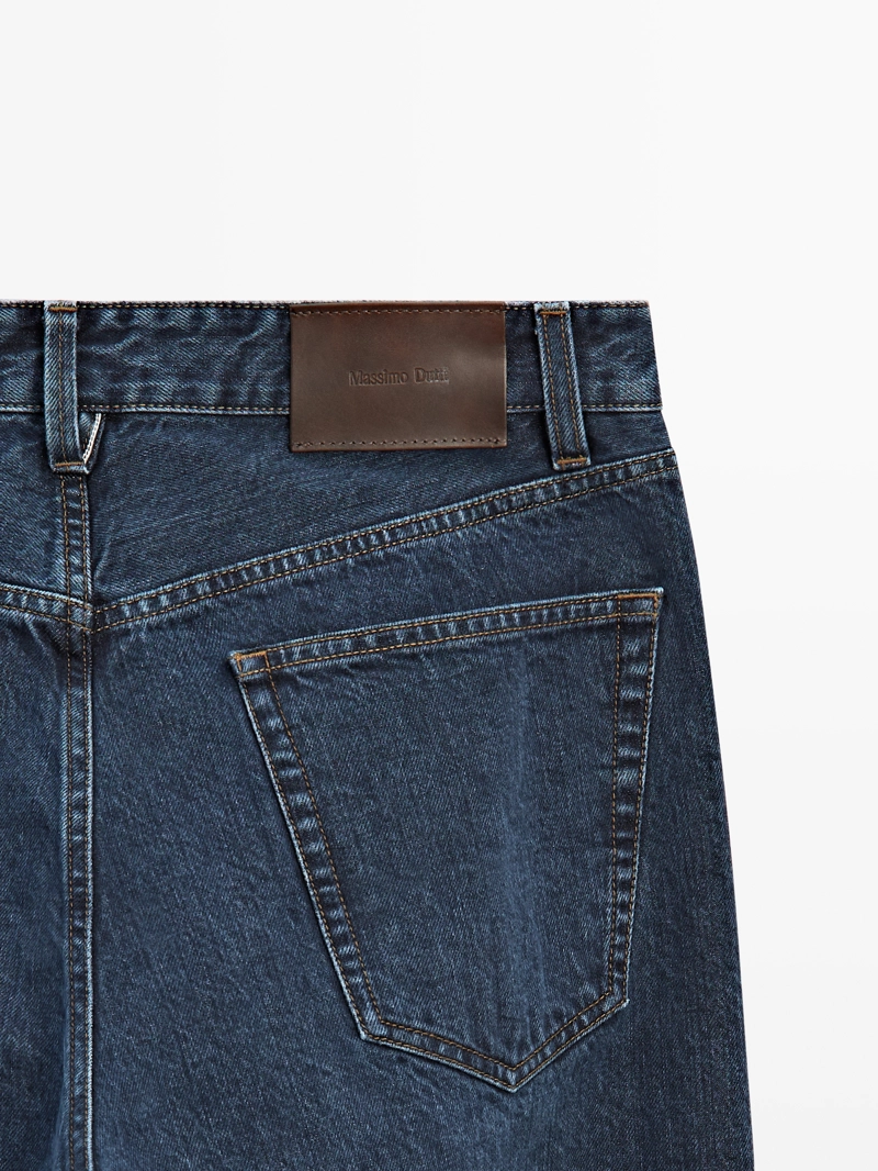 Джинсы с запонками selvedge fit