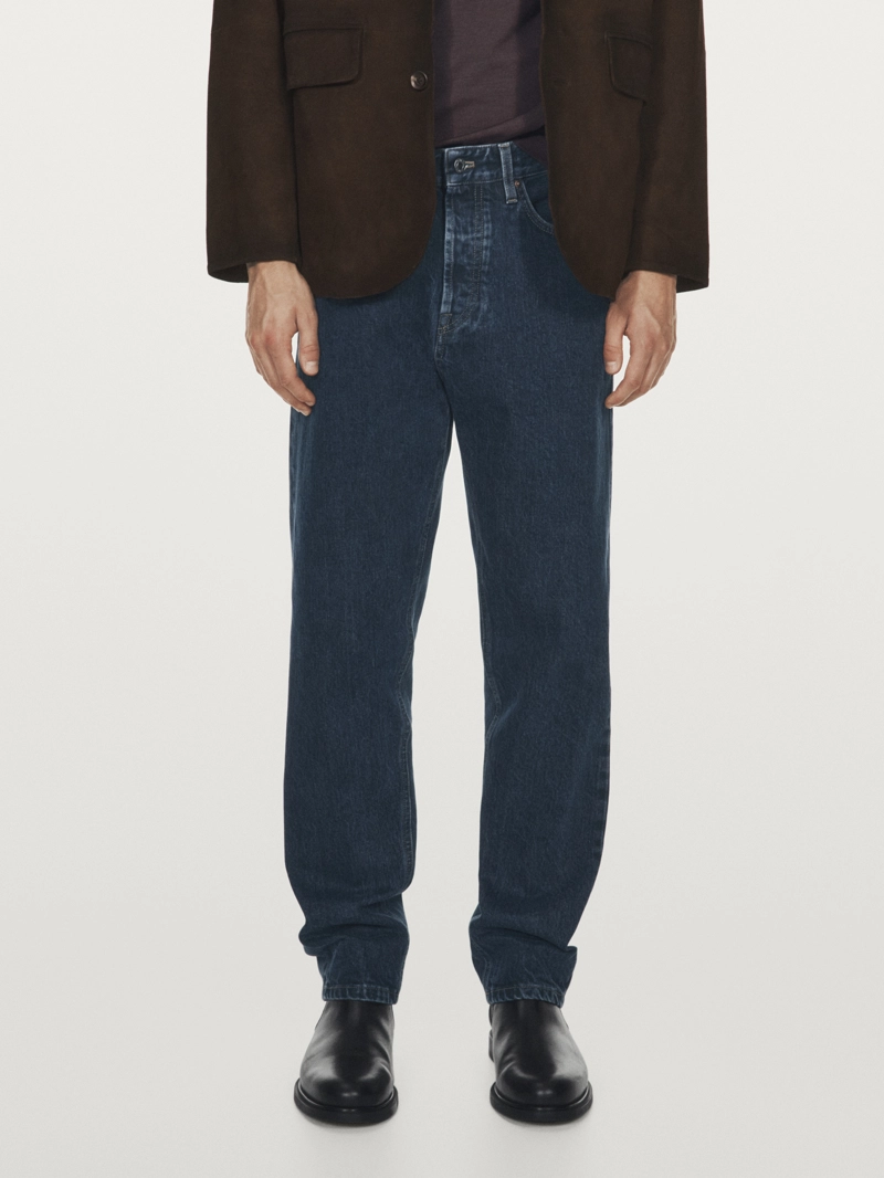 Джинсы с запонками selvedge fit