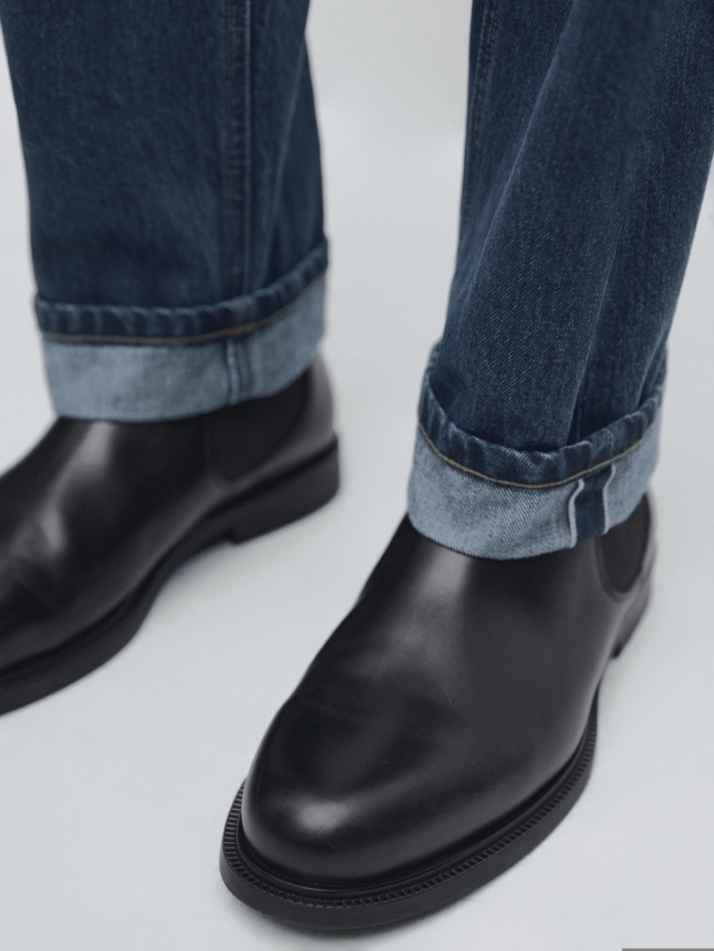 Джинсы с запонками selvedge fit