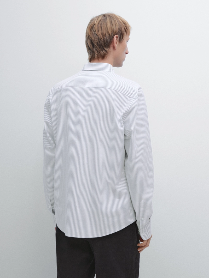 Рубашка в полоску regular fit