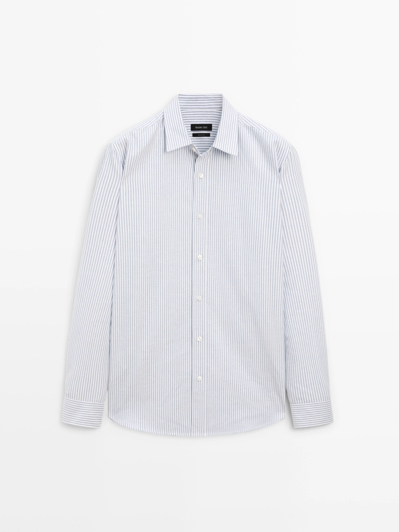 Рубашка в полоску regular fit
