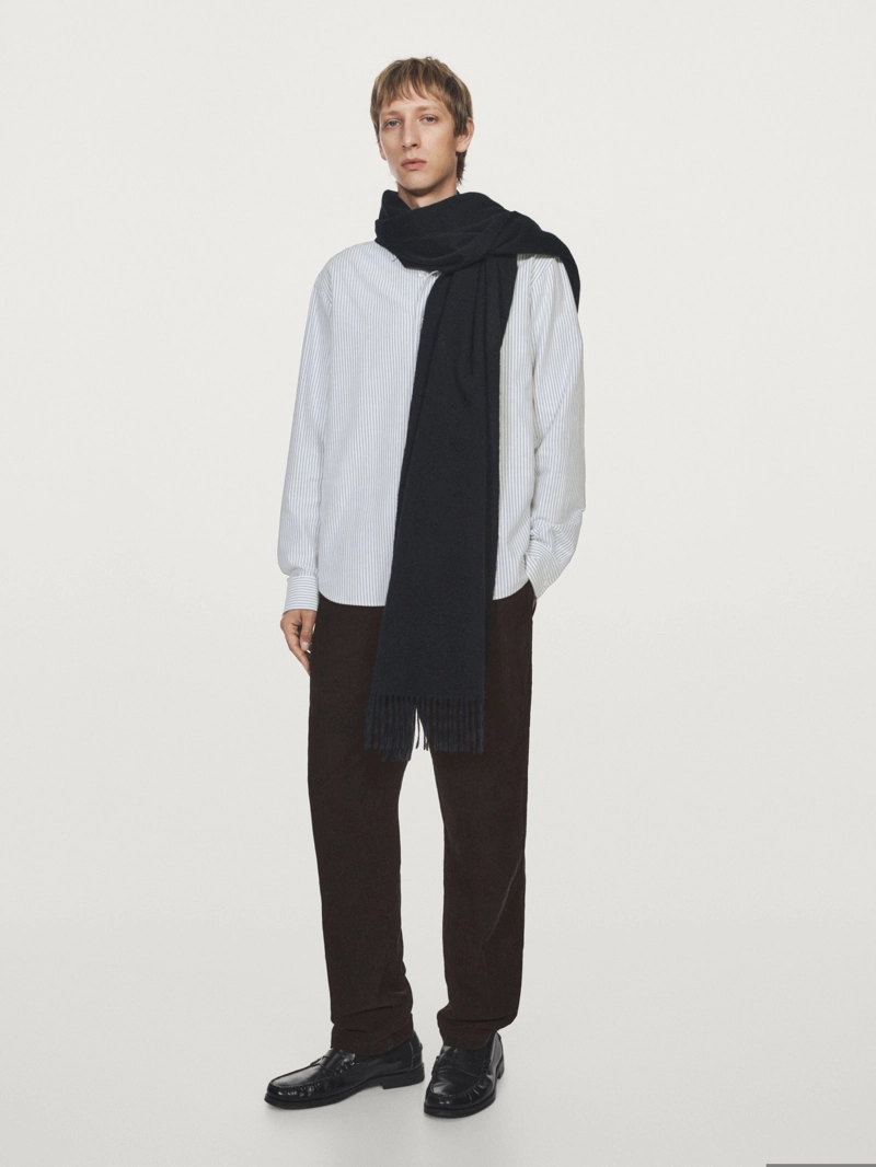 Рубашка в полоску regular fit