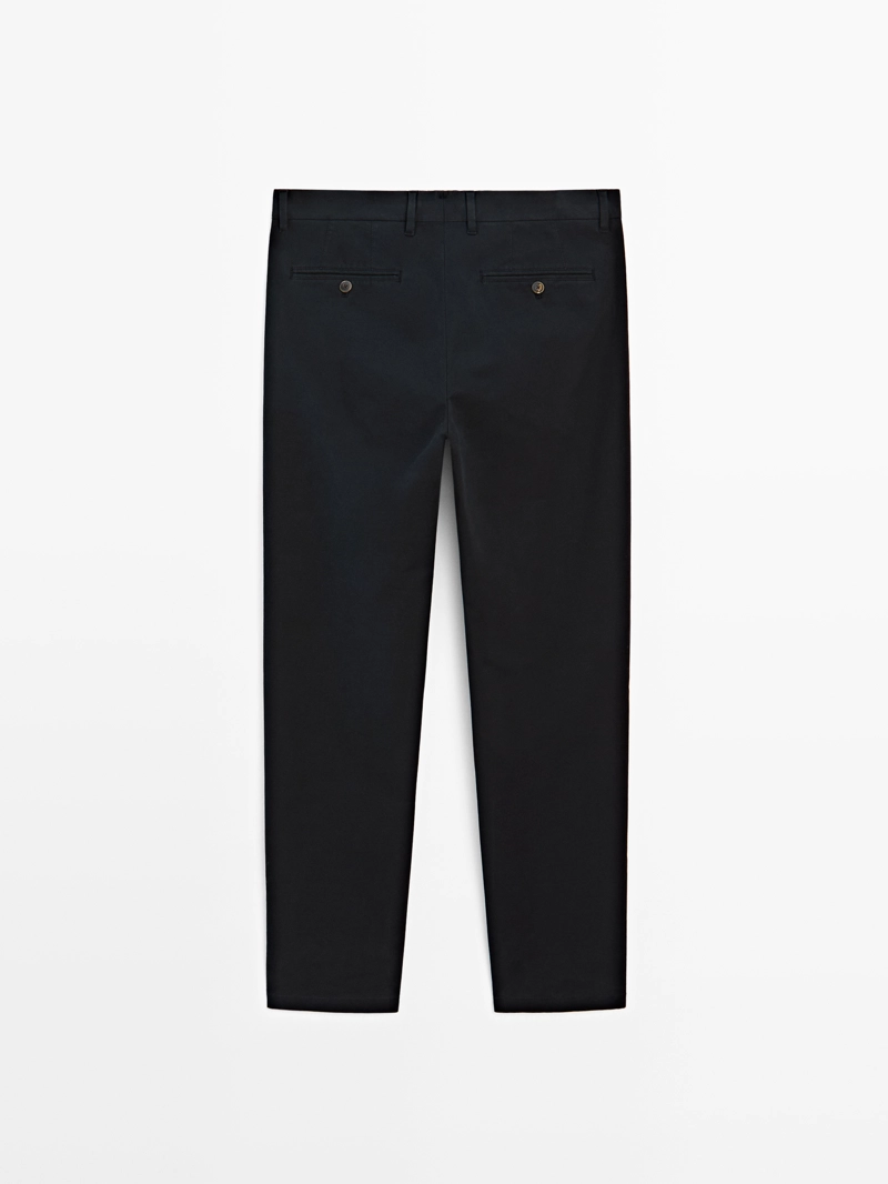 Брюки slim fit из 100% хлопка
