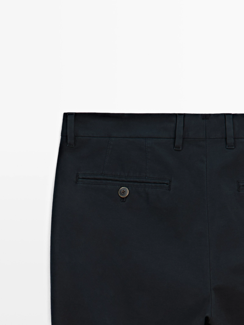 Брюки slim fit из 100% хлопка