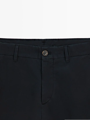 Брюки SLIM FIT из 100% хлопка- Заказать в России