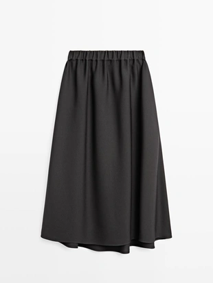 Юбка-солнце миди с эластичным поясом- Заказать в России