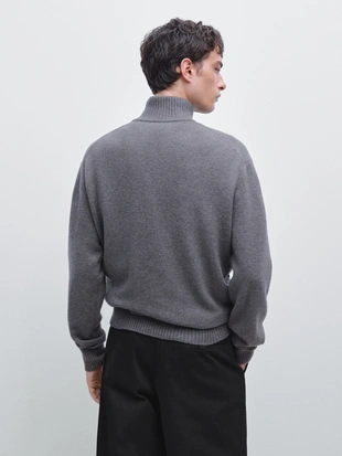 Кардиган из шерстяно-шелковой смеси с молнией- Заказать в России