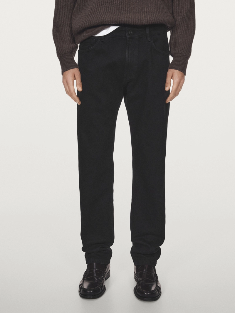 Джинсы в стиле slim fit