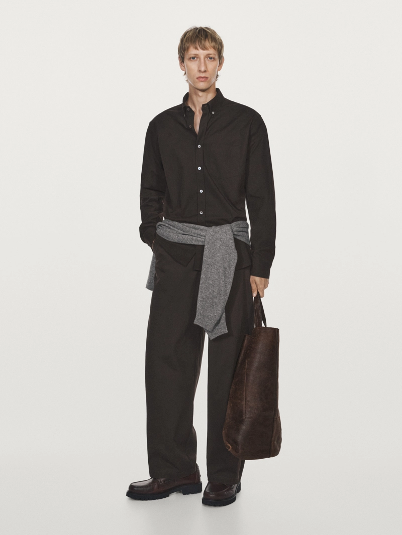Рубашка с карманом regular fit