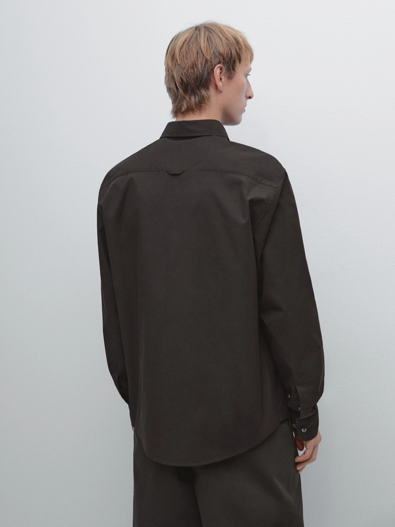 Рубашка с карманом regular fit