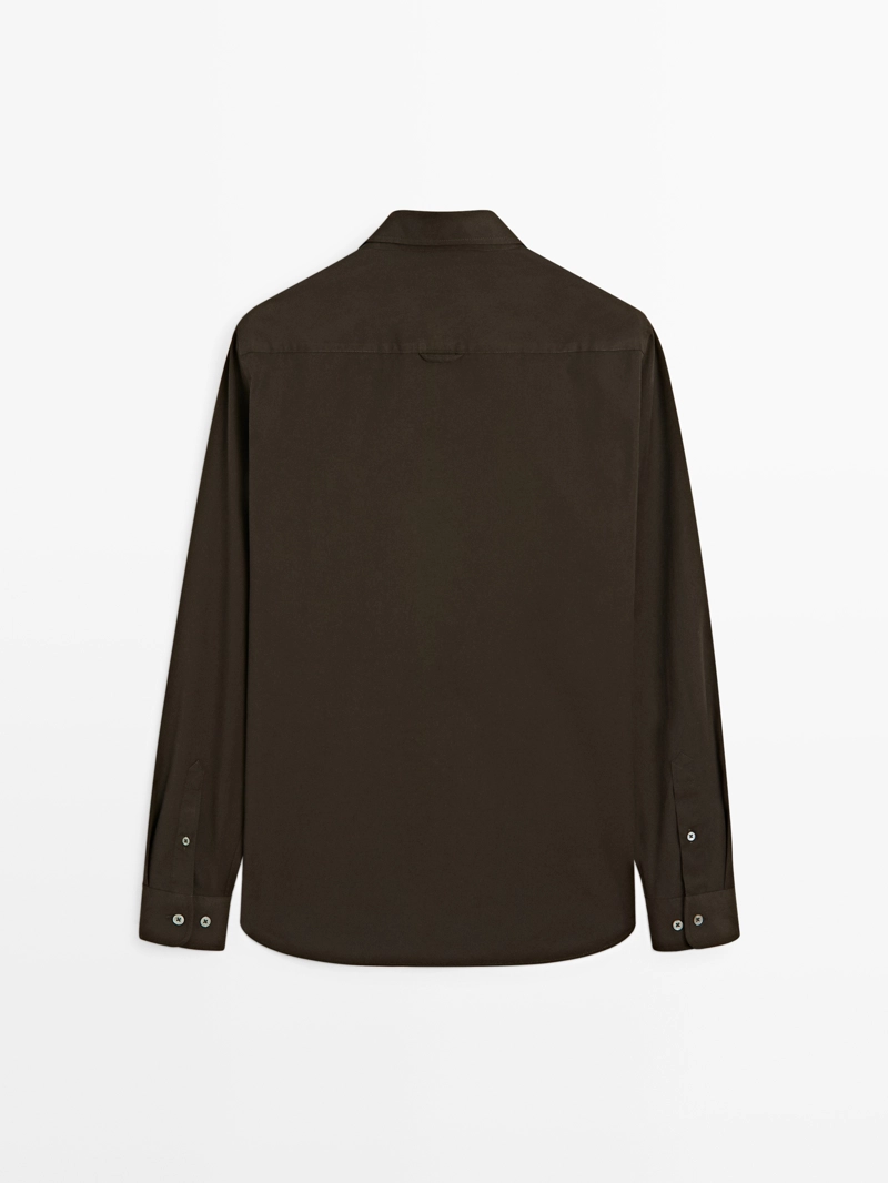 Рубашка с карманом regular fit